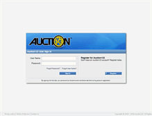 Tablet Screenshot of my.auction123.com